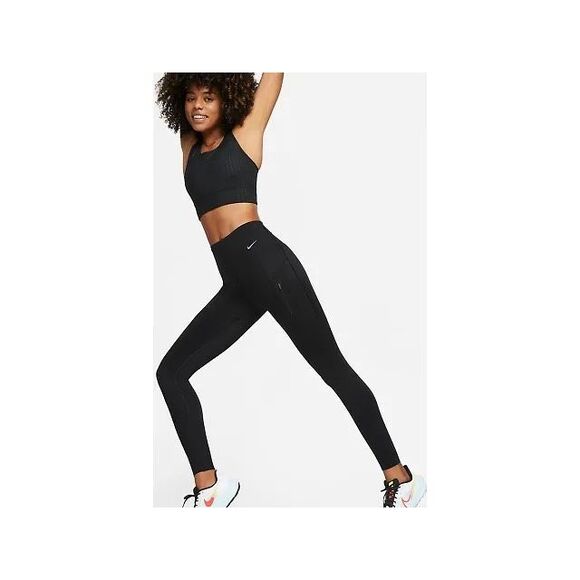 Nike NWT Dri Fit Go High Rise 7/8 Leggings Black XS - Picture 2 of 8